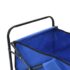 vidaXL Folding Hand Trolley Steel Blue - Image 4