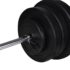 vidaXL Workout Bench with Barbell and Dumbbell Set 60.5 kg - Image 12