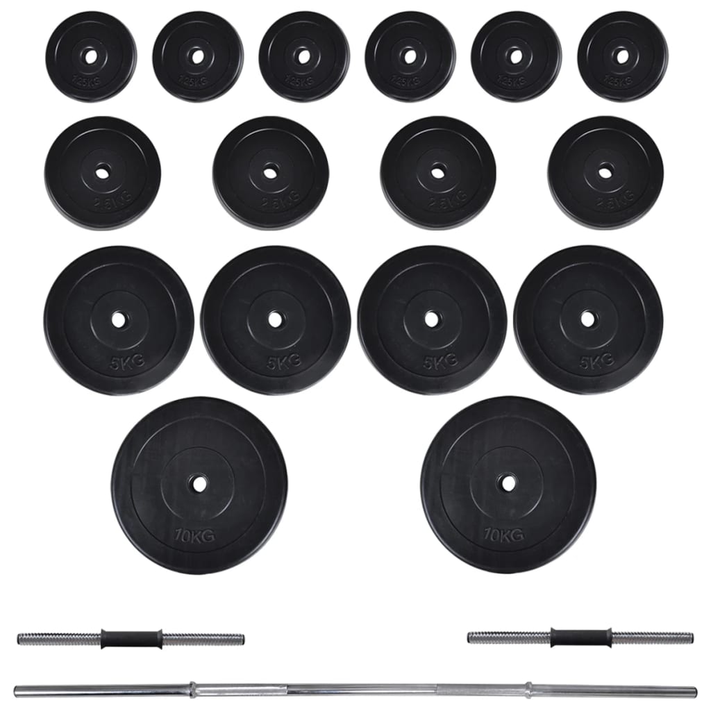 8718475702443_g_en_hd_7 vidaXL Barbell Squat Rack with Barbell and Dumbbell Set 60.5 kg - Image 8