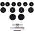 vidaXL Workout Bench with Barbell and Dumbbell Set 30.5 kg - Image 9