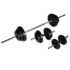 vidaXL Workout Bench with Barbell and Dumbbell Set 30.5 kg - Image 9