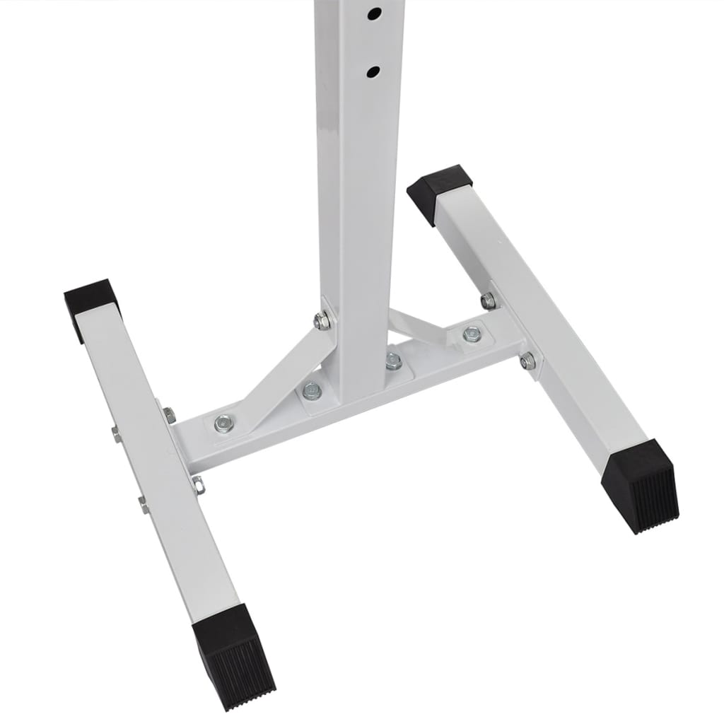 8718475702481_g_en_hd_3 vidaXL Barbell Squat Rack with Barbell and Dumbbell Set 30.5 kg - Image 4