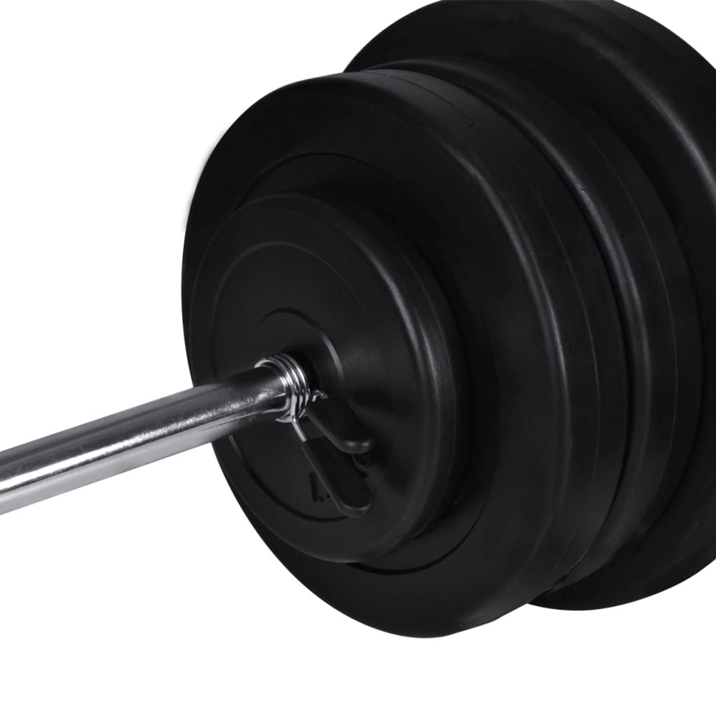 8718475702528_g_en_hd_8 vidaXL Wall-mounted Power Tower with Barbell and Dumbbell Set 60.5 kg - Image 9