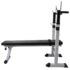 vidaXL Workout Bench with Weight Rack Barbell and Dumbbell Set 60.5kg - Image 3