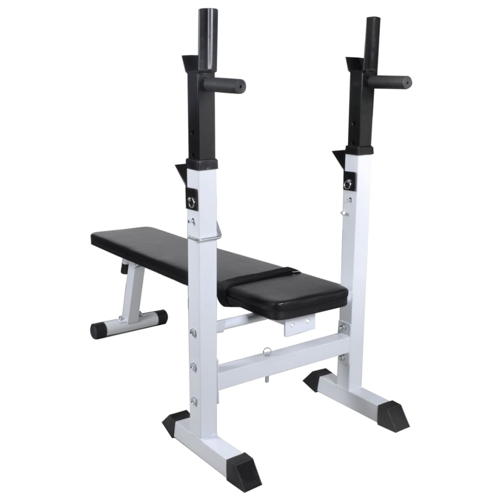 8718475702566_g_en_hd_3 vidaXL Workout Bench with Weight Rack Barbell and Dumbbell Set 60.5kg - Image 4