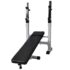 vidaXL Workout Bench with Weight Rack Barbell and Dumbbell Set 60.5kg - Image 5