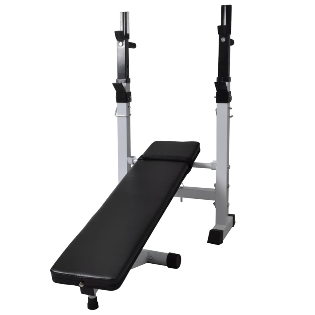 8718475702566_g_en_hd_4 vidaXL Workout Bench with Weight Rack Barbell and Dumbbell Set 60.5kg - Image 5