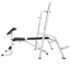vidaXL Workout Bench with Weight Rack Barbell and Dumbbell Set 60.5kg - Image 3