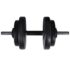 vidaXL Workout Bench with Weight Rack Barbell and Dumbbell Set 60.5kg - Image 9