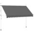 vidaXL Manual Retractable Awning 350 cm Anthracite - Image 2
