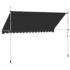 vidaXL Manual Retractable Awning 400 cm Anthracite - Image 5
