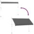 vidaXL Manual Retractable Awning 400 cm Anthracite - Image 6