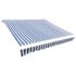 vidaXL Awning Top Sunshade Canvas Blue & White 500x300 cm