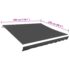 vidaXL Awning Top Sunshade Canvas Anthracite 300x250 cm - Image 5