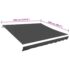vidaXL Awning Top Sunshade Canvas Anthracite 350x250 cm - Image 5