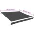 vidaXL Awning Top Sunshade Canvas Anthracite 400x300 cm - Image 5