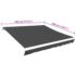 vidaXL Awning Top Sunshade Canvas Anthracite 450x300 cm - Image 5