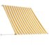 vidaXL Retractable Awning 150x150 cm Yellow and White - Image 4