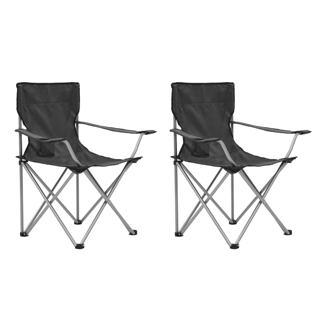 8718475703983_g_en_hd_1 vidaXL Camping Table and Chair Set 3 Pieces Grey - Image 2