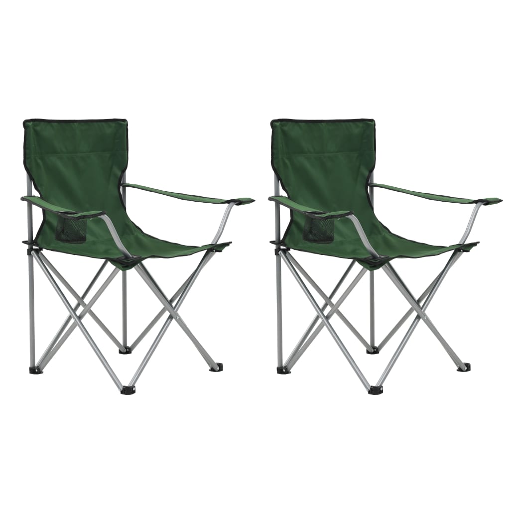 8718475703990_g_en_hd_2 vidaXL Camping Table and Chair Set 3 Pieces Green - Image 3