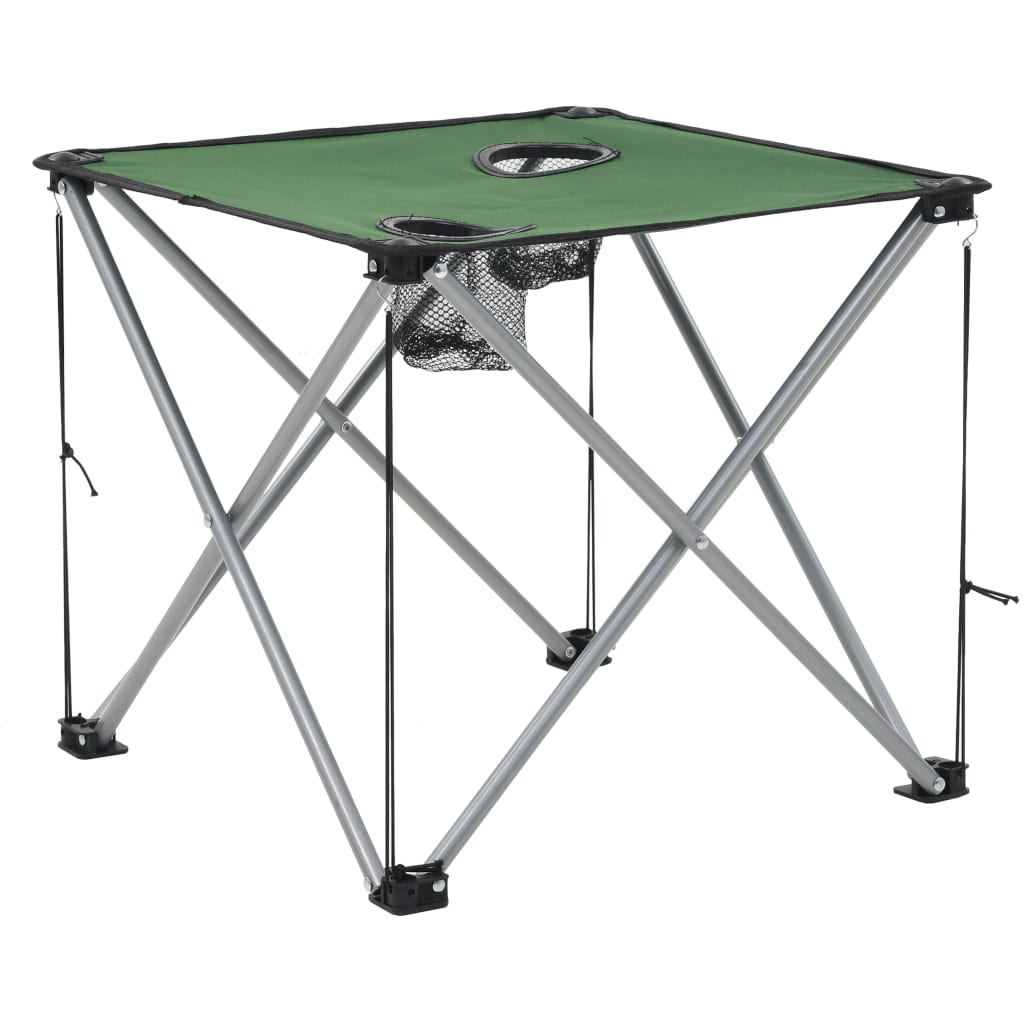 8718475703990_g_en_hd_7 vidaXL Camping Table and Chair Set 3 Pieces Green - Image 8