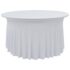 vidaXL 2 pcs Stretch Table Covers with Skirt 180x74 cm White