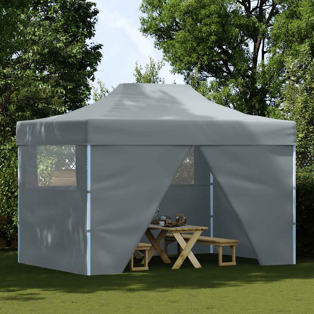 8718475706588_g_en_hd_1 vidaXL Foldable Tent Pop-Up with 4 Side Walls 3x4.5 m Anthracite - Image 2