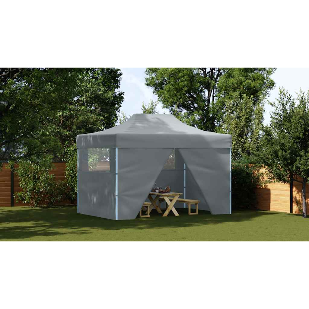 8718475706588_g_en_hd_2 vidaXL Foldable Tent Pop-Up with 4 Side Walls 3x4.5 m Anthracite - Image 3