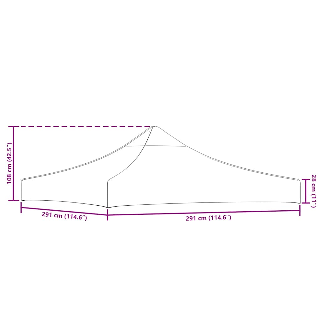 8718475706731_g_en_hd_3 vidaXL Party Tent Roof 3x3 m Anthracite - Image 4