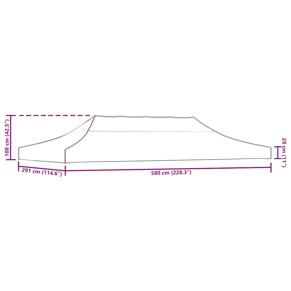 8718475706755_g_en_hd_3 vidaXL Party Tent Roof 3x6 m Blue - Image 4