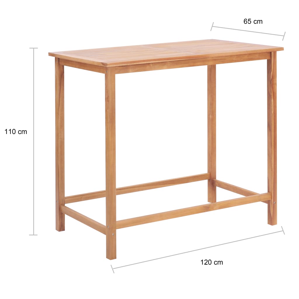 8718475708025_g_en_hd_6 vidaXL Garden Bar Table 120x65x110 cm Solid Teak Wood - Image 7