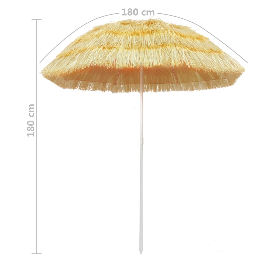 8718475709633_g_en_hd_4 vidaXL Beach Parasol Natural 180 cm Hawaii Style - Image 5