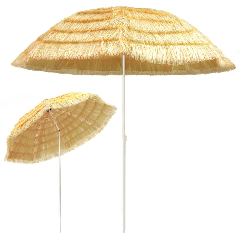 8718475709657_g_en_hd_1 vidaXL Beach Parasol Natural 300 cm Hawaii Style - Image 2
