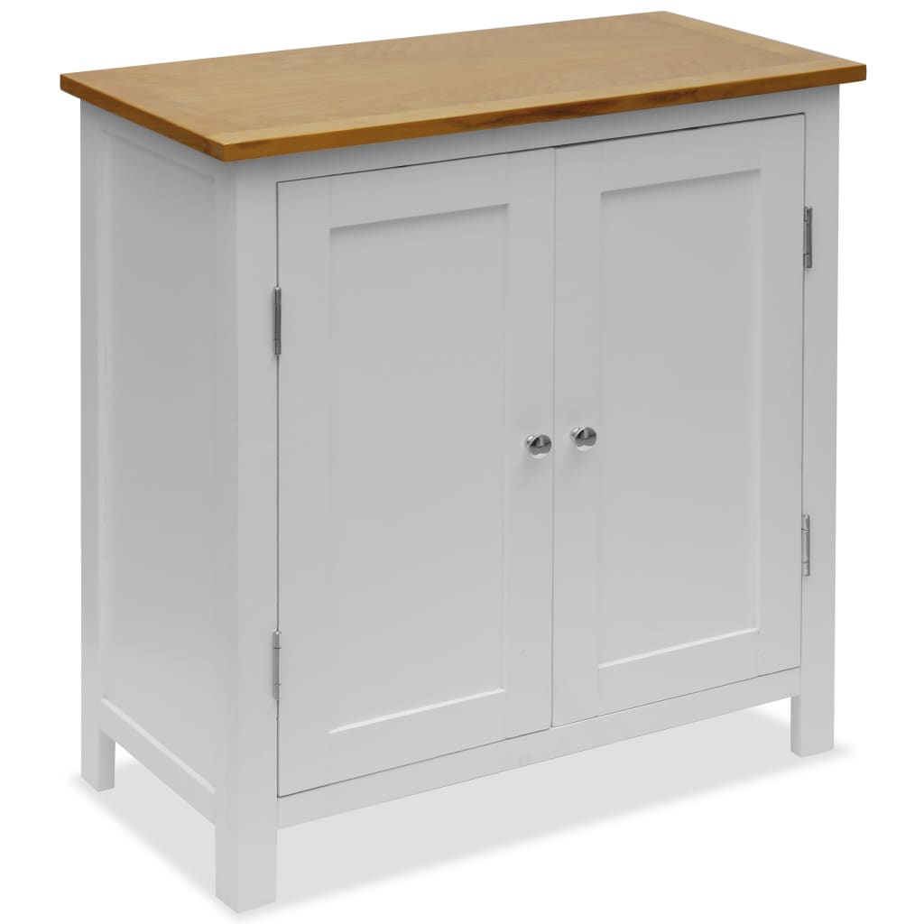 8718475710141_a_en_hd_1 vidaXL Cupboard 70x35x75 cm Solid Oak Wood - Image 1
