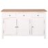 vidaXL Sideboard 110x33.5x70 cm Solid Oak Wood - Image 4