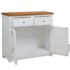 vidaXL Sideboard 90x33.5x83 cm Solid Oak Wood - Image 2