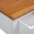 vidaXL Console Table 83x30x73 cm Solid Oak Wood - Image 6