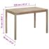 vidaXL Dining Table 120x70x75 cm Solid Acacia Wood - Image 6