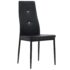 vidaXL Dining Chairs 6 pcs Black Faux Leather - Image 2