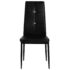 vidaXL Dining Chairs 6 pcs Black Faux Leather - Image 3