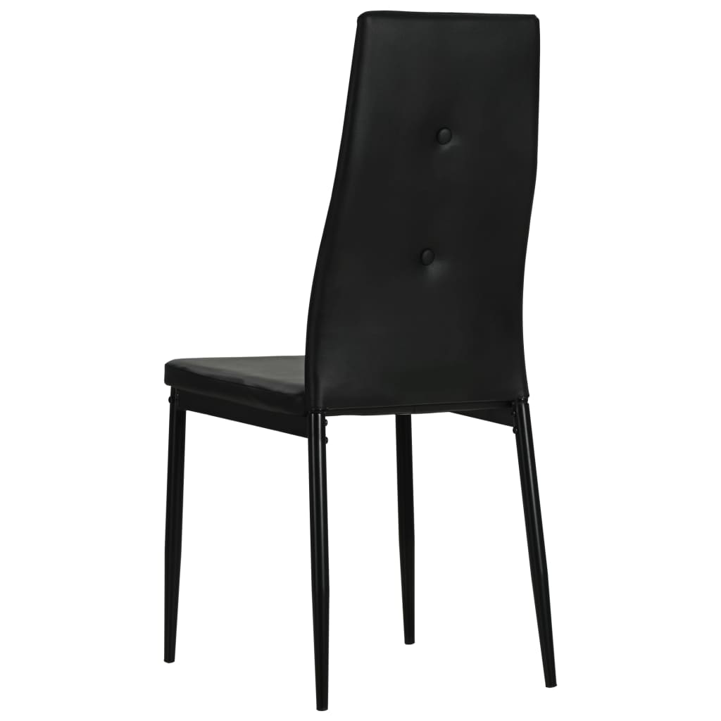 8718475711094_g_en_hd_4 vidaXL Dining Chairs 6 pcs Black Faux Leather - Image 5
