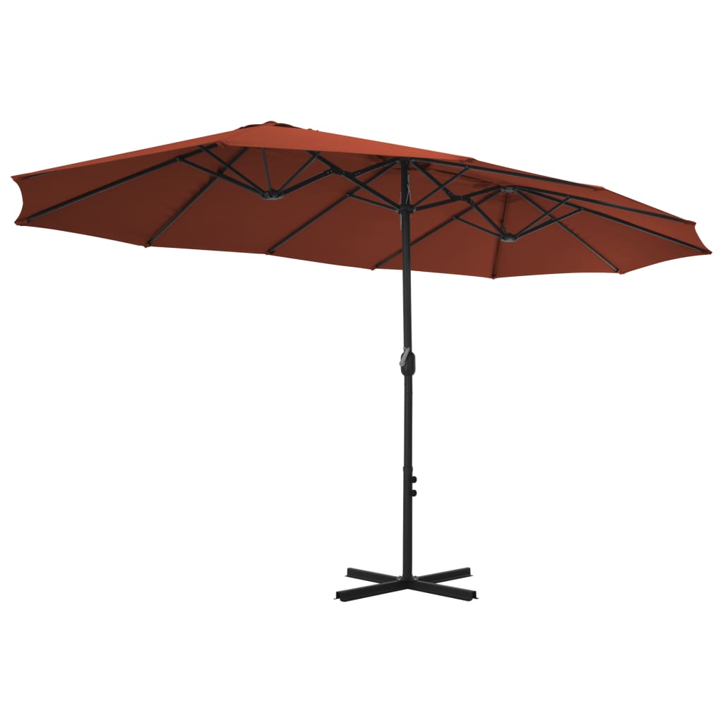 8718475711247_g_en_hd_3 vidaXL Garden Parasol with Aluminium Pole 460x270 cm Terracotta - Image 4