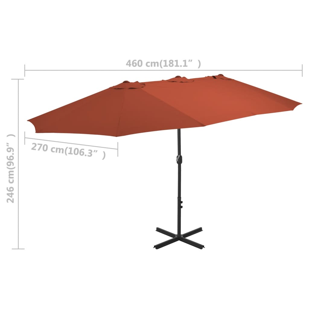 8718475711247_g_en_hd_7 vidaXL Garden Parasol with Aluminium Pole 460x270 cm Terracotta - Image 8