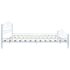 vidaXL Bed Frame without Mattress White Metal 137x187 cm Double - Image 4