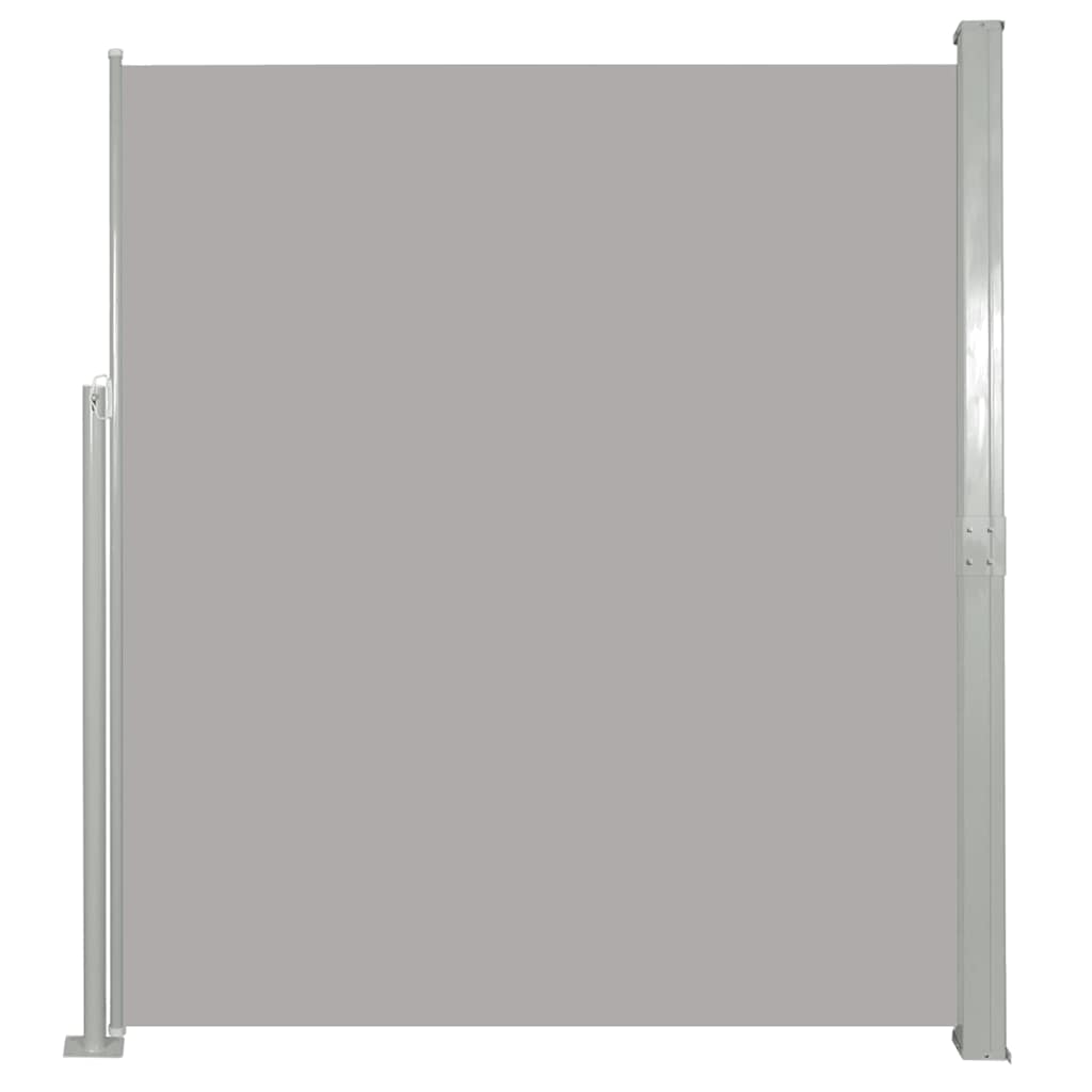 8718475712114_a_en_hd_1 vidaXL Retractable Side Awning 140 x 300 cm Grey - Image 2