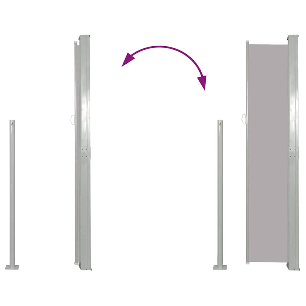 8718475712114_g_en_hd_3 vidaXL Retractable Side Awning 140 x 300 cm Grey - Image 5