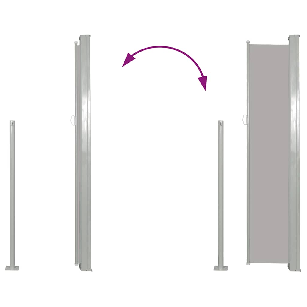 8718475712176_g_en_hd_3 vidaXL Retractable Side Awning 120 x 300 cm Grey - Image 5