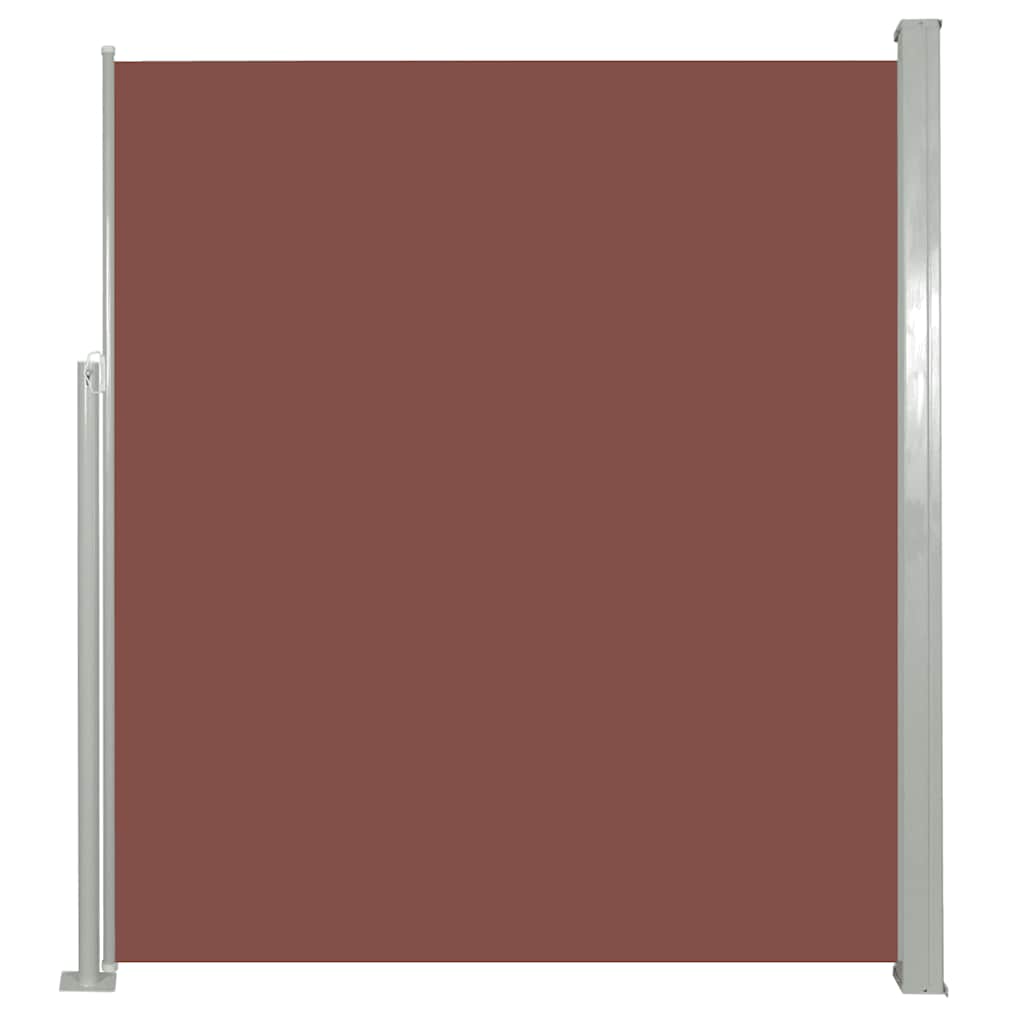 8718475712183_a_en_hd_1 vidaXL Retractable Side Awning 120 x 300 cm Brown - Image 2