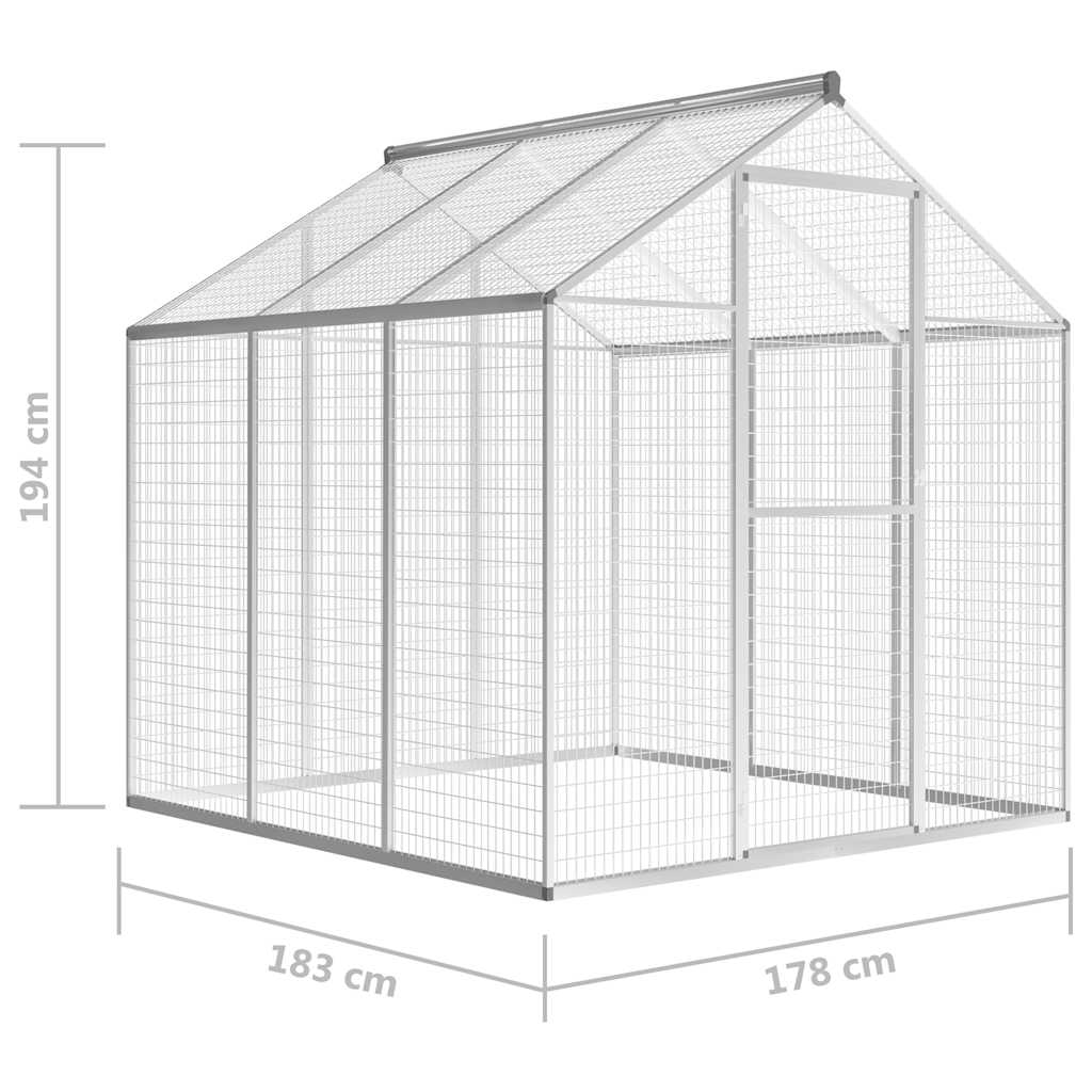 8718475712244_g_en_hd_4 vidaXL Outdoor Aviary Aluminium 183x178x194 cm - Image 5