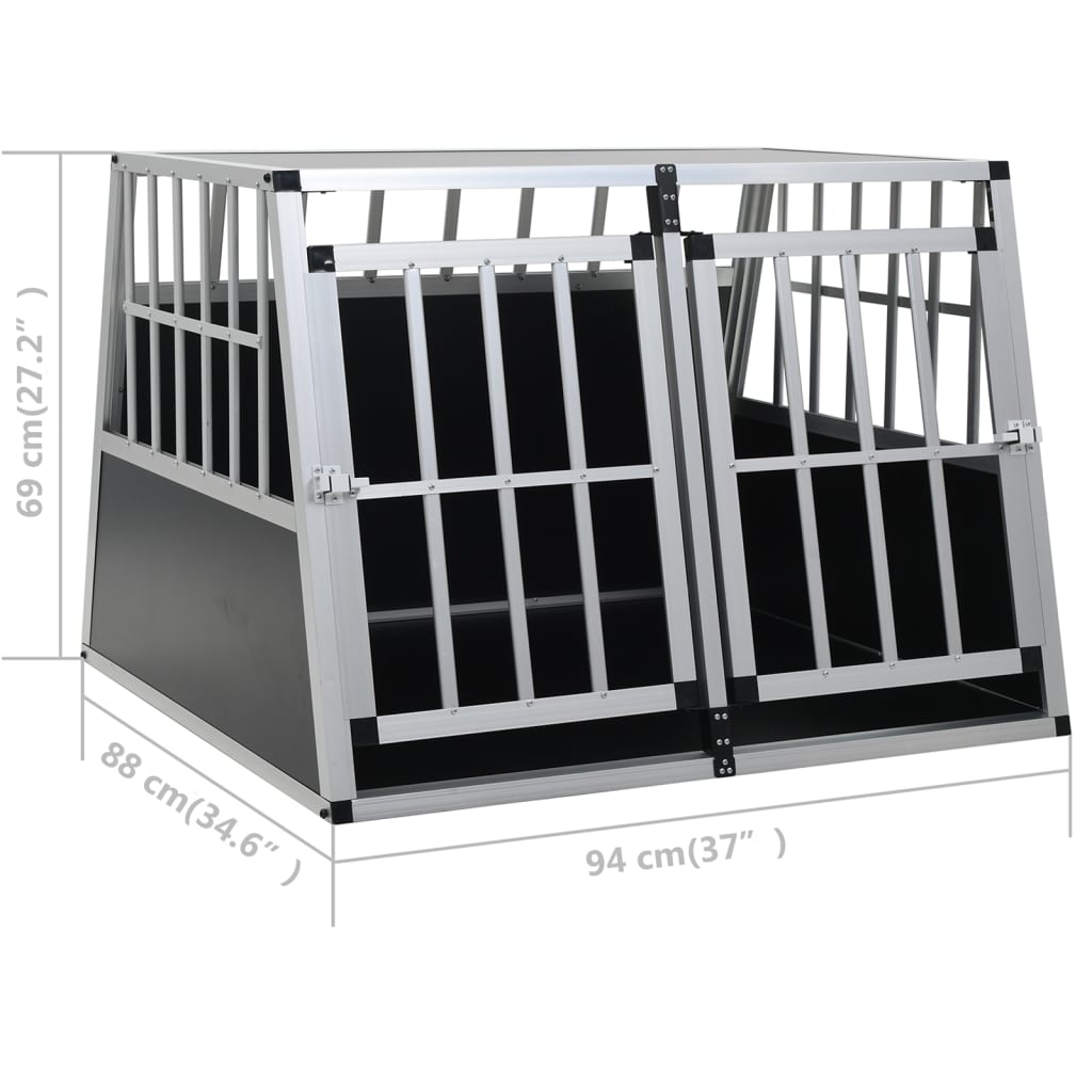 8718475712329_g_en_hd_10 vidaXL Dog Cage with Double Door 94x88x69 cm - Image 11